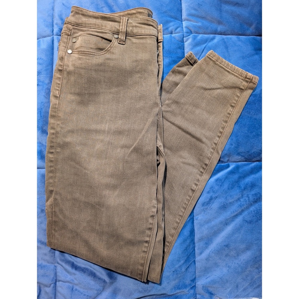 Liverpool Los Angeles Womens Slim Olive Green Denim Jeans Mid Rise - Size 10/30